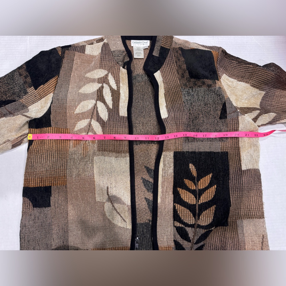 Coldwater Creek Patchwork Jacket Petite Medium Vi… - image 7